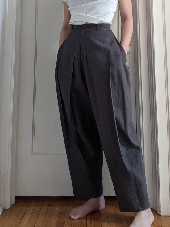 Vintage Pants - Japanese Vintage Designer Barrel Trousers